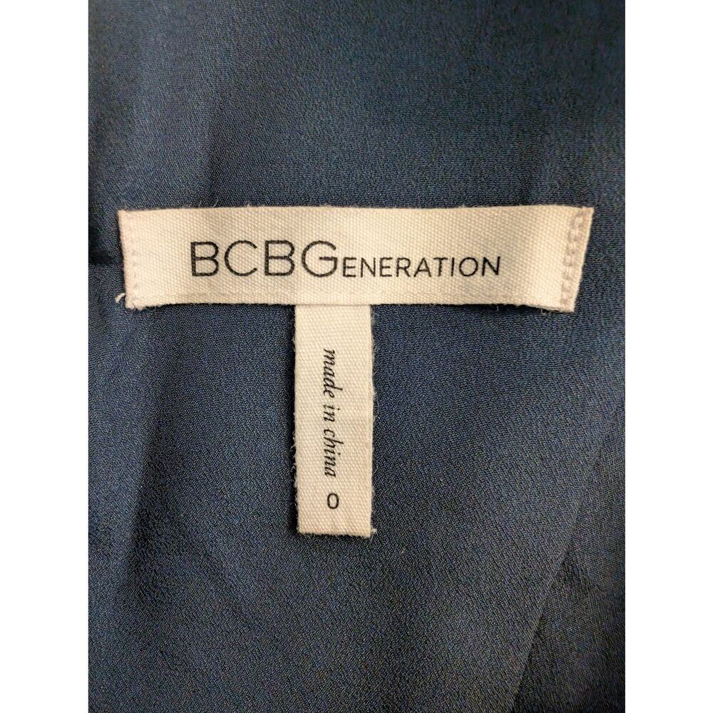 BCBGeneration Navy Maxi With Black Lace Bodice Size 0 - Picture 4 of 16